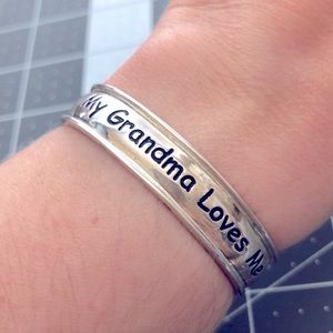 Sterling 925 “My Grandma Loves Me” child Bracelet